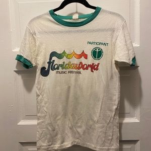 Vintage "Floridaworld Music Fest" Ringer T-shirt